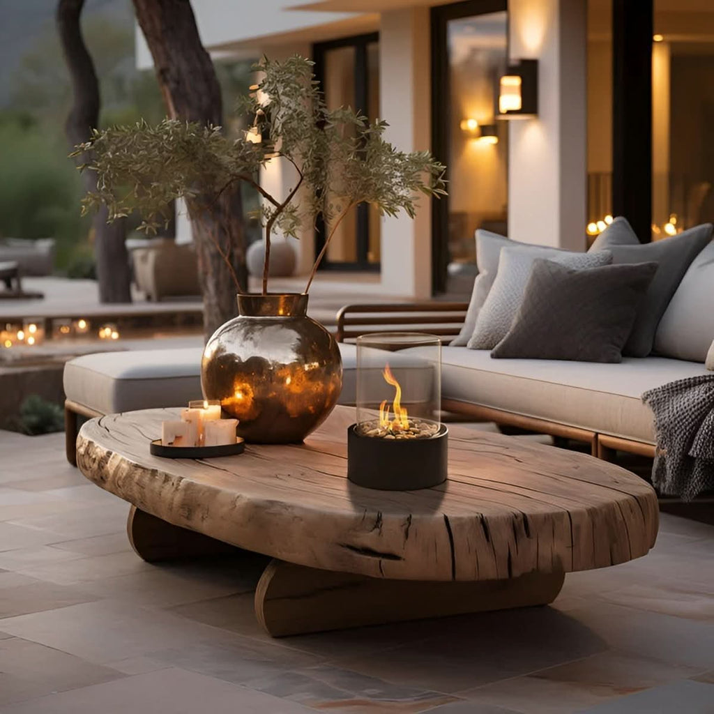 PureGlow Smokeless Tabletop Fireplace for Cozy Indoor and Outdoor Spaces