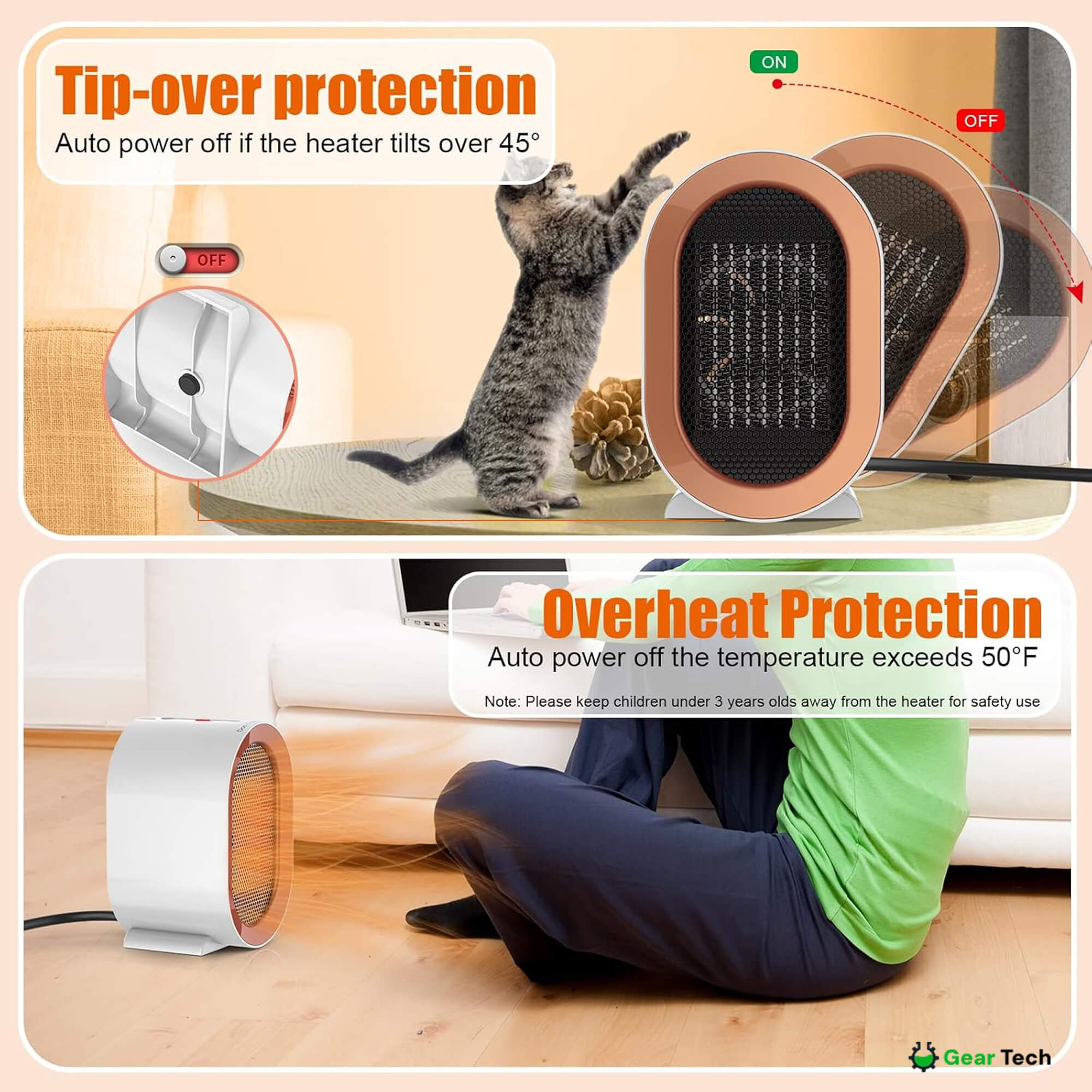 NexaHeat 高效电暖器，适合紧凑居住空间