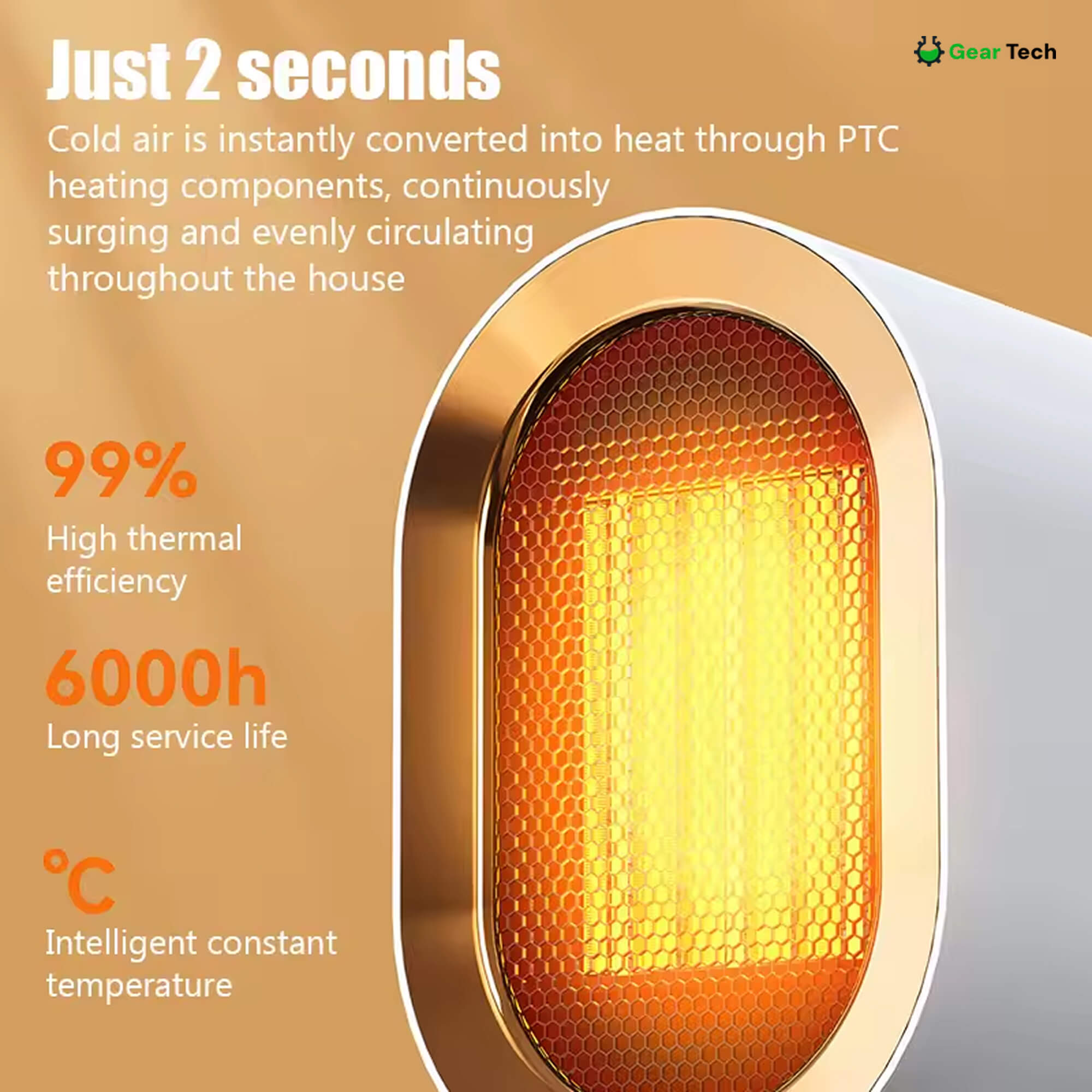 NexaHeat 高效电暖器，适合紧凑居住空间