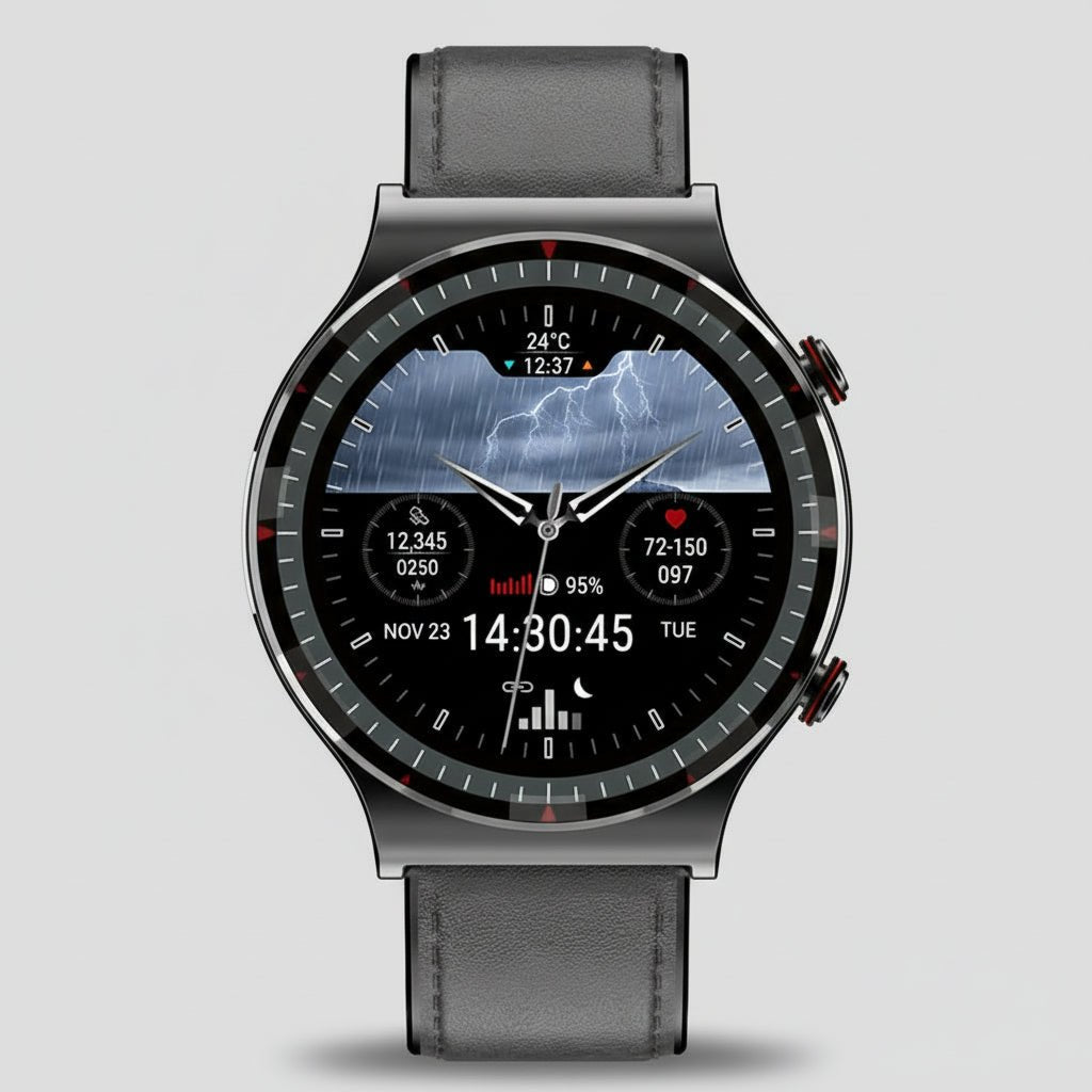 PulseTrack Health Smartwatch med handledsövervakning av hälsa