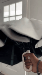 Ombrello Pieghevole Automatico AerisGuard con Manico a Fibbia Antivento per Ogni Condizione Climatiche
