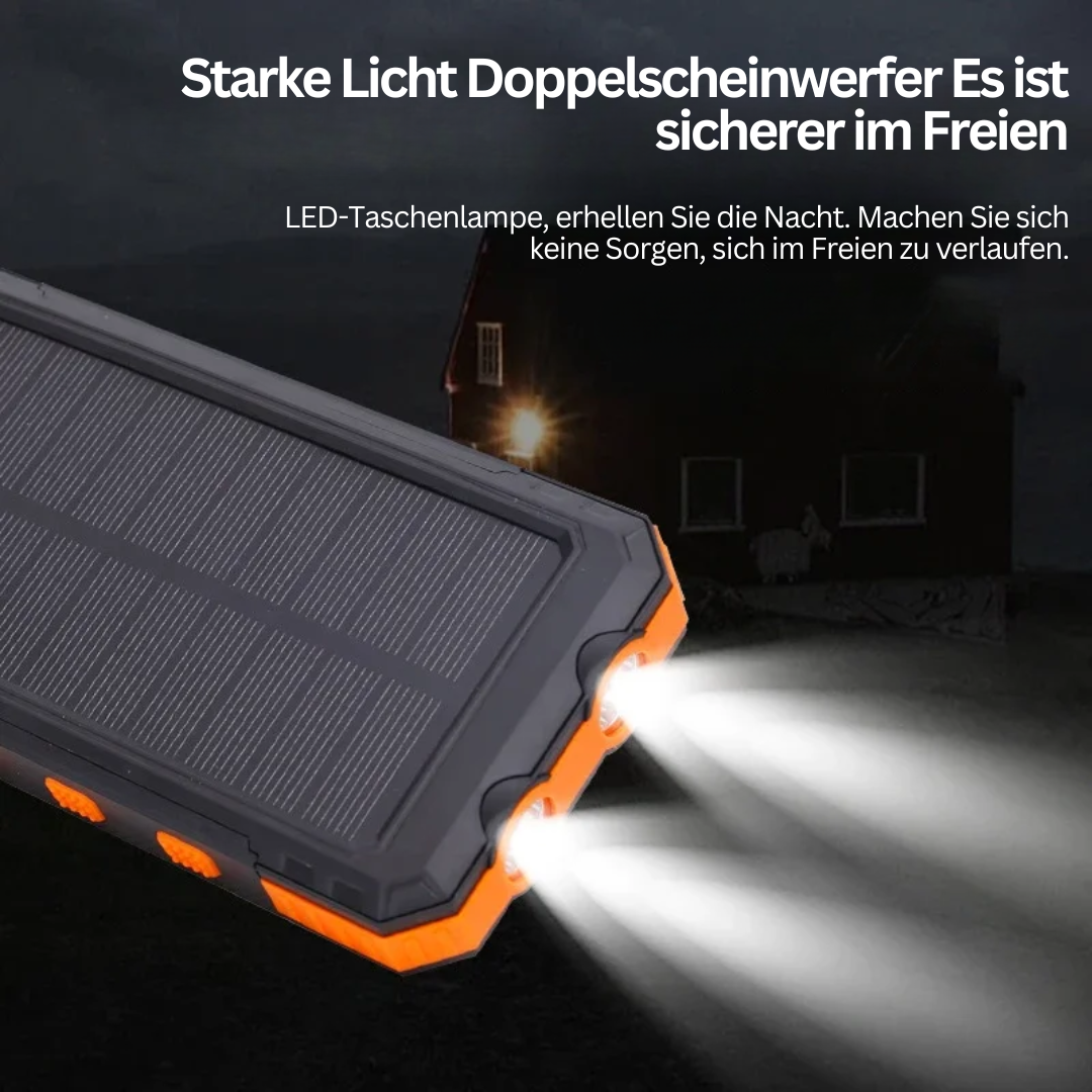 Solarcharge Pro ポータブルソーラーチャージャー 屋外用内蔵ライト付き