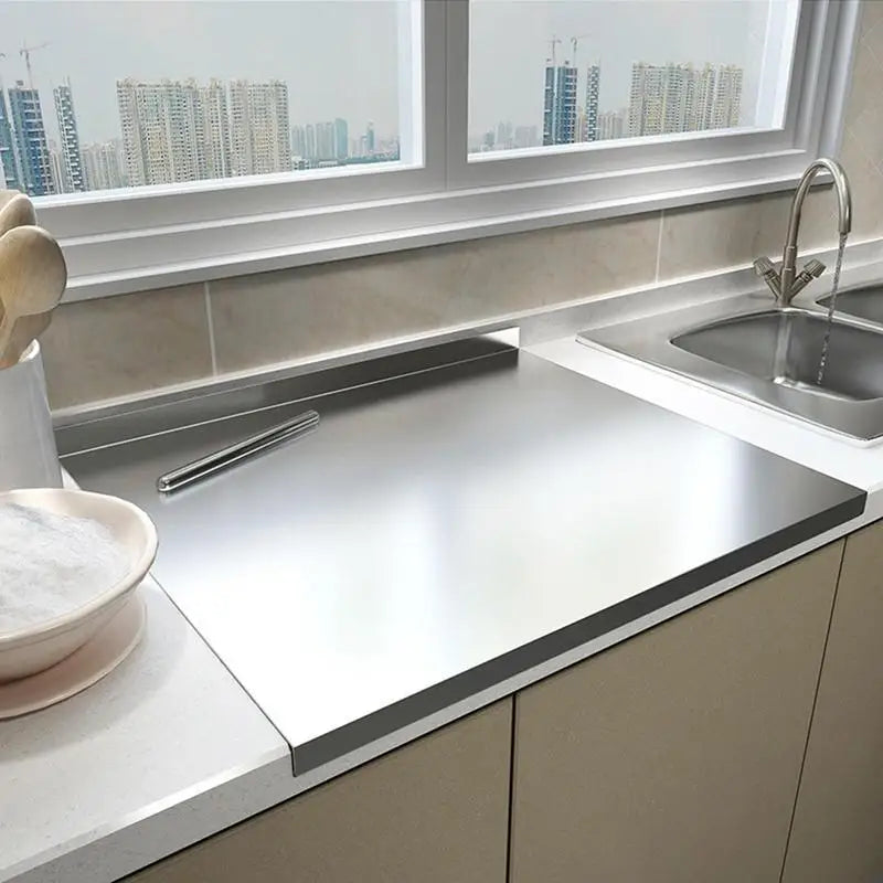 Aureo Stainless Steel Prep Board With Hygienic Non Slip Surface For Meat And Fish
