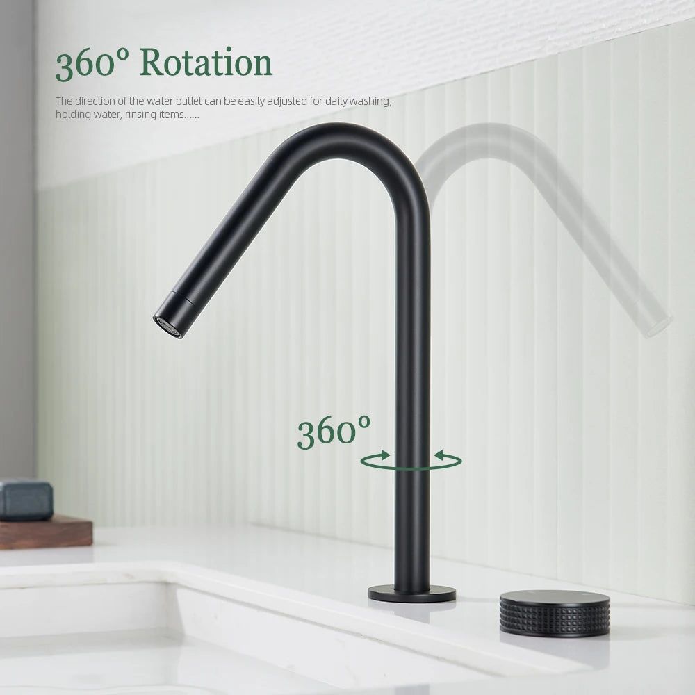 NexaFlow Basin Faucet With One-Handle And 360-Degree Swivel Spout