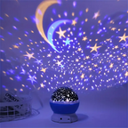 Luna Star Barnprojektor Nattlampa med Lugnande Stjärnhimmel