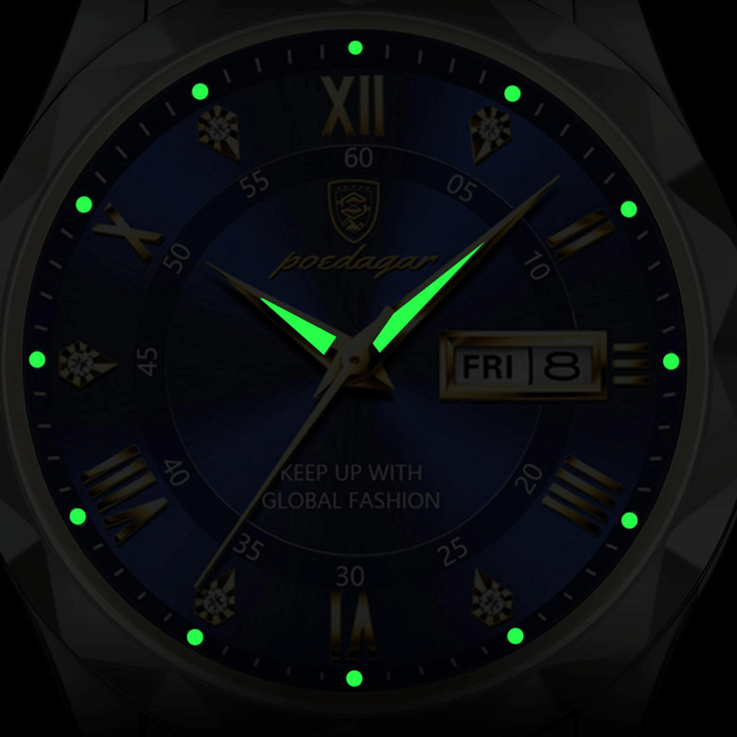 Lumistel Men's Stainless Steel Watch With Classic Durability