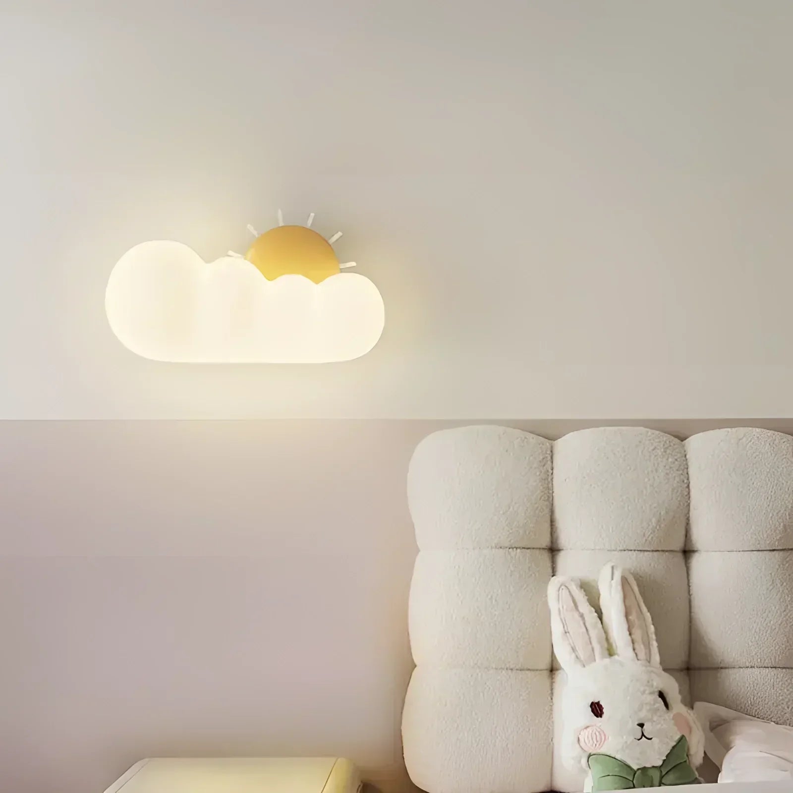 LumaCloud dimbaar wolkenlicht aan de muur voor kinderkamer en slaapkamer