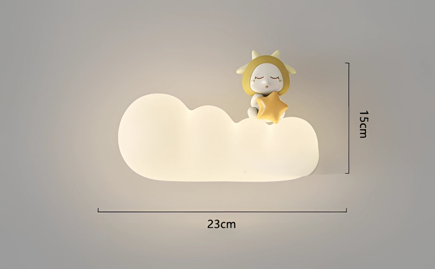LumaCloud dimbaar wolkenlicht aan de muur voor kinderkamer en slaapkamer