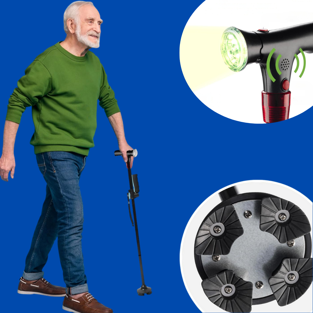 StrideMate Lightweight Cane for Easy Balance and Senior Support