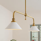 AstraVex Vintage Glass Pendant Light With White Shade