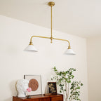 AstraVex Vintage Glass Pendant Light With White Shade