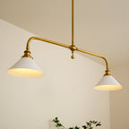 AstraVex Vintage Glass Pendant Light With White Shade