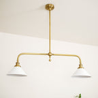 AstraVex Vintage Glass Pendant Light With White Shade