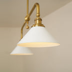 AstraVex Vintage Glass Pendant Light With White Shade