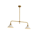 AstraVex Vintage Glass Pendant Light With White Shade