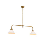 AstraVex Vintage Glass Pendant Light With White Shade