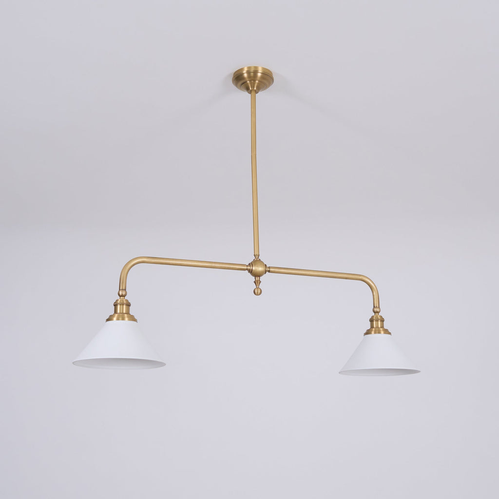 AstraVex Vintage Glass Pendant Light With White Shade