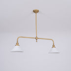 AstraVex Vintage Glass Pendant Light With White Shade