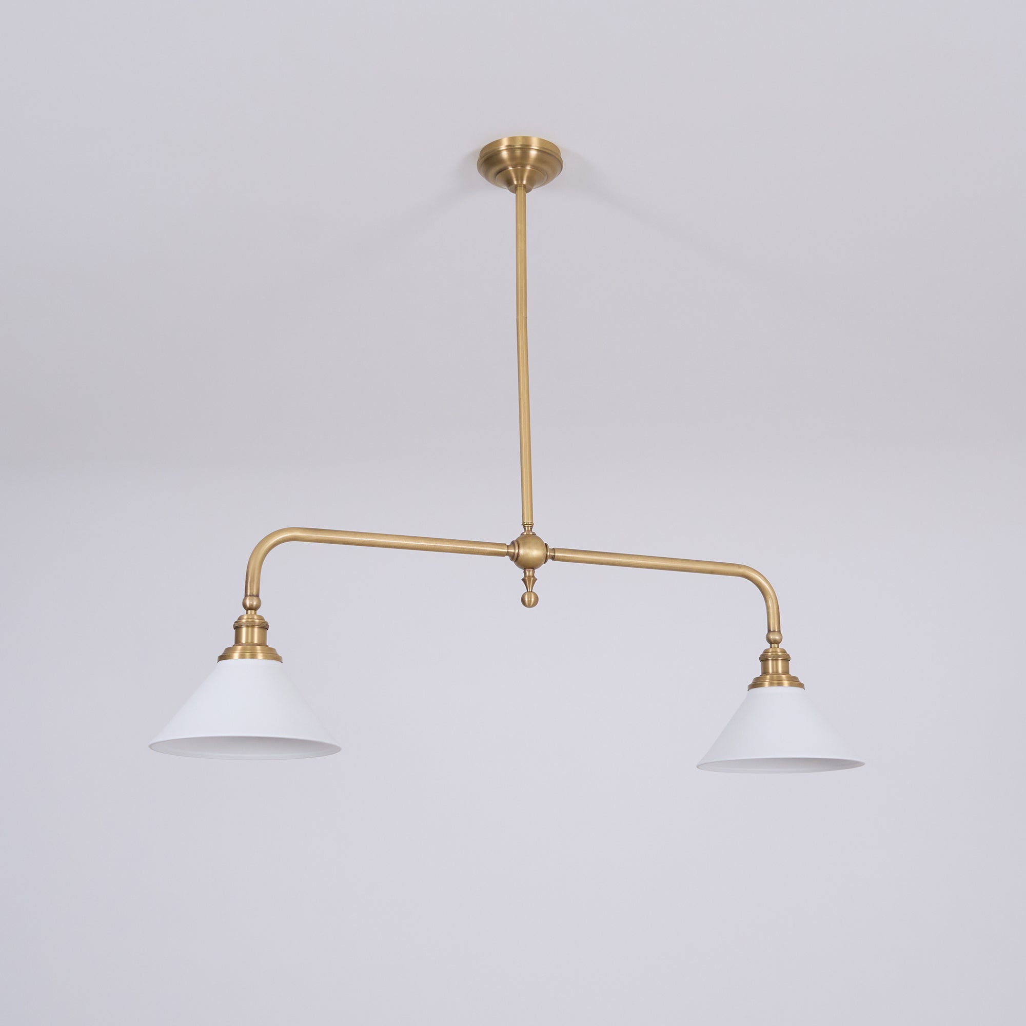 AstraVex Vintage Glass Pendant Light With White Shade