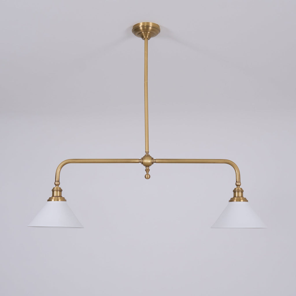 AstraVex Vintage Glass Pendant Light With White Shade