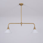AstraVex Vintage Glass Pendant Light With White Shade