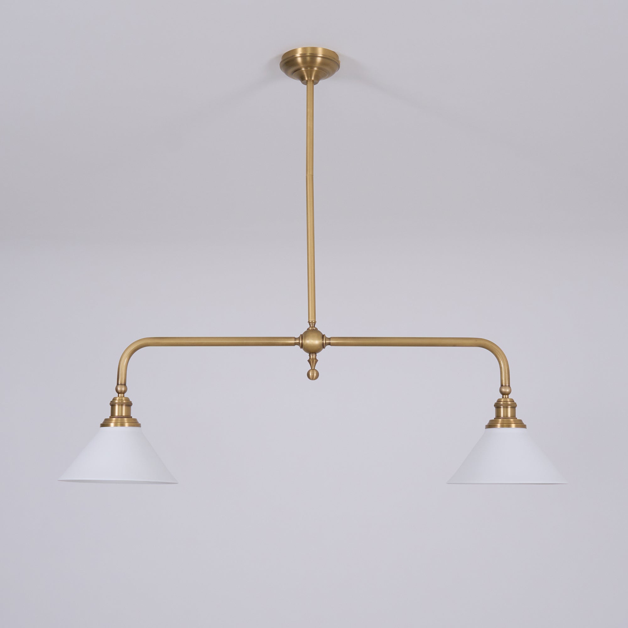 AstraVex Vintage Glass Pendant Light With White Shade