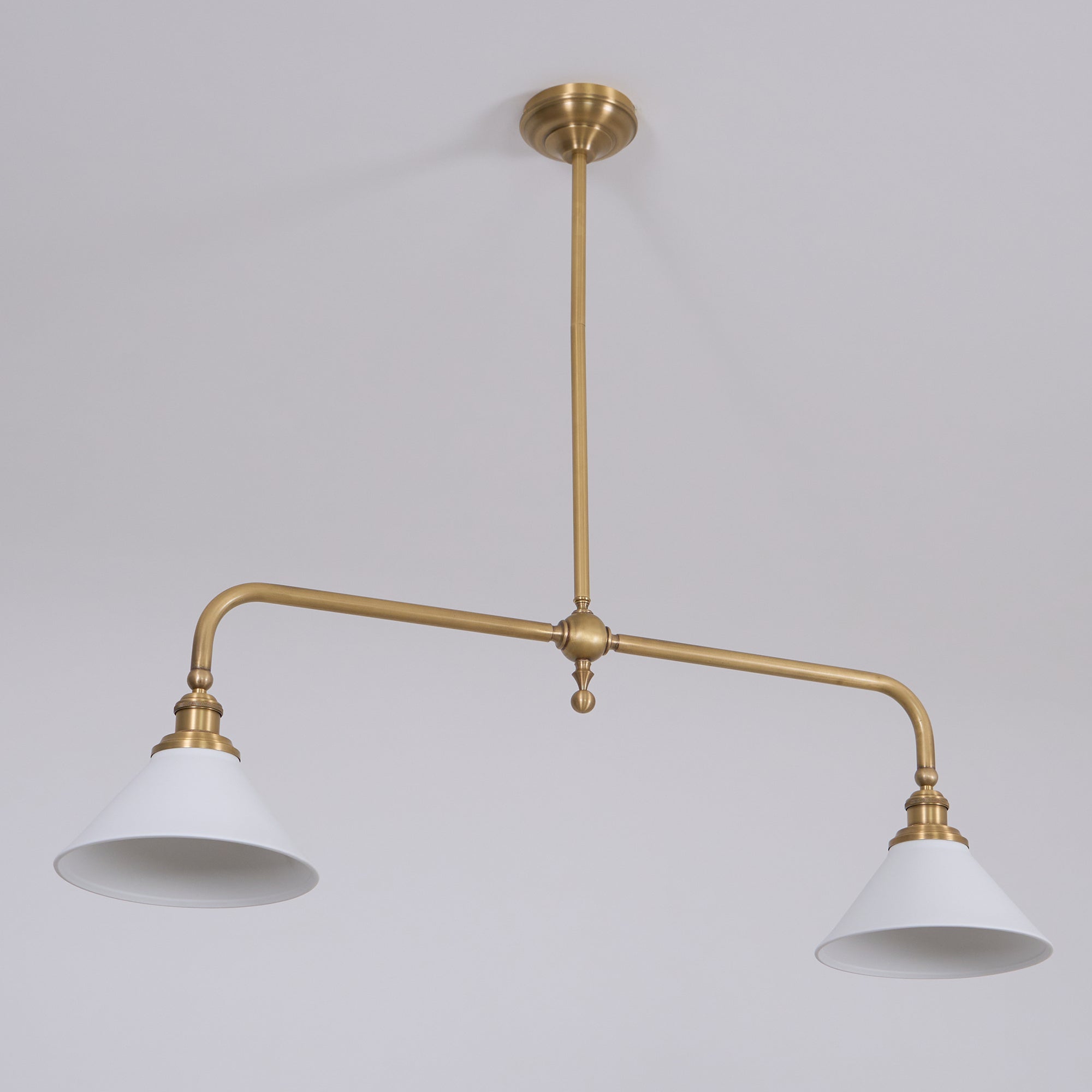 AstraVex Vintage Glass Pendant Light With White Shade