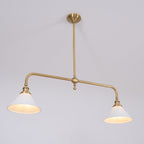 AstraVex Vintage Glass Pendant Light With White Shade