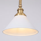 AstraVex Vintage Glass Pendant Light With White Shade