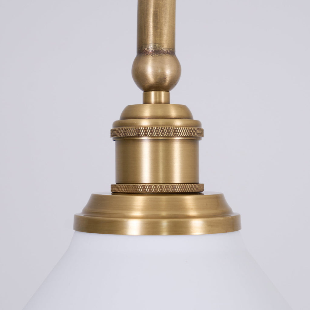 AstraVex Vintage Glass Pendant Light With White Shade