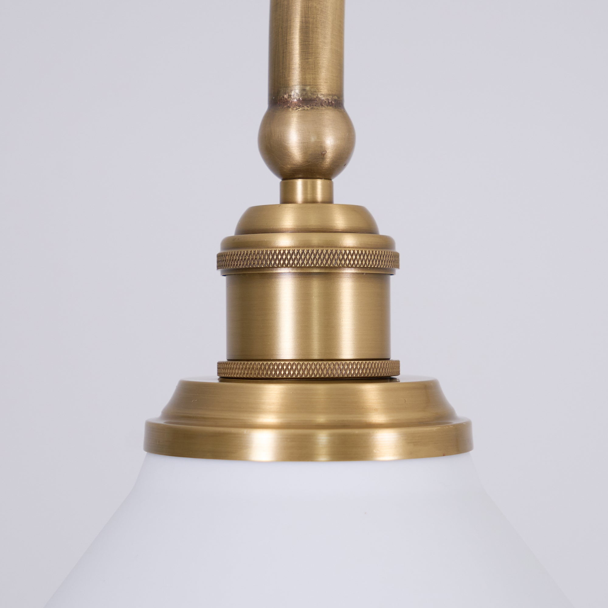 AstraVex Vintage Glass Pendant Light With White Shade