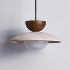 Aurea Pendant Lights In Travertine For Dining Rooms And Hallways
