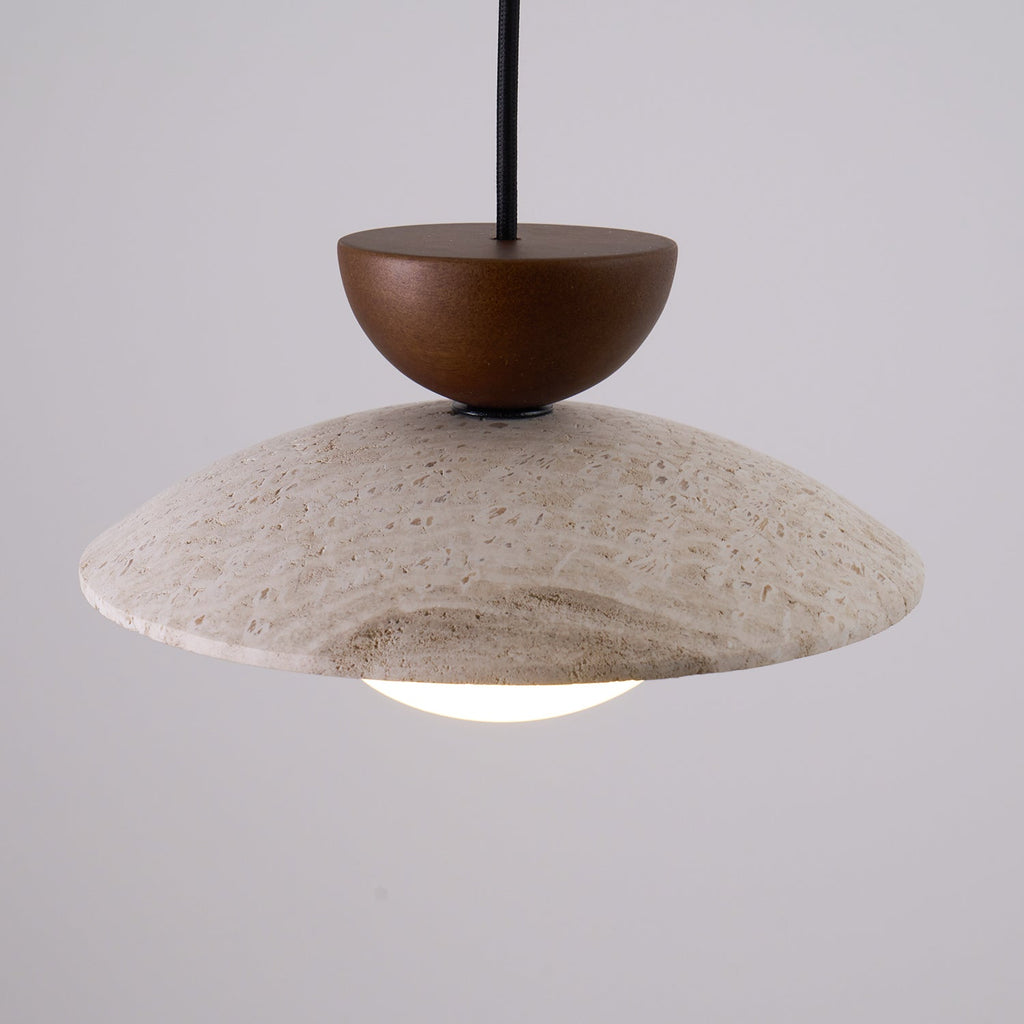 Aurea Pendant Lights In Travertine For Dining Rooms And Hallways