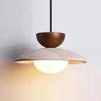 Aurea Pendant Lights In Travertine For Dining Rooms And Hallways