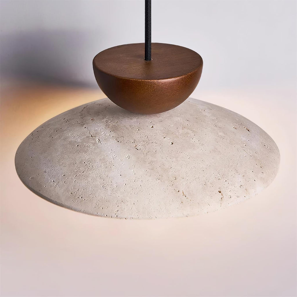 Aurea Pendant Lights In Travertine For Dining Rooms And Hallways