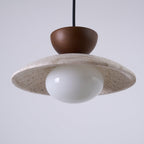 Aurea Pendant Lights In Travertine For Dining Rooms And Hallways