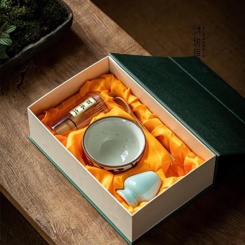 Set cadou Zenmatcha Ceremony Kit Colecția pentru iubitorii de ceai