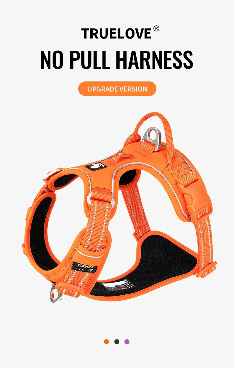 AstraPaw Nylon Dog Harness With Reflective Straps, No-Pull, For All Sizes