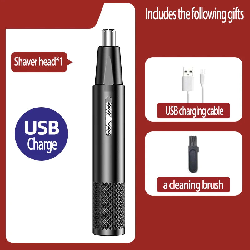 Tondeuse à poils de nez TrimPro alimentée par USB pour hommes en déplacement
