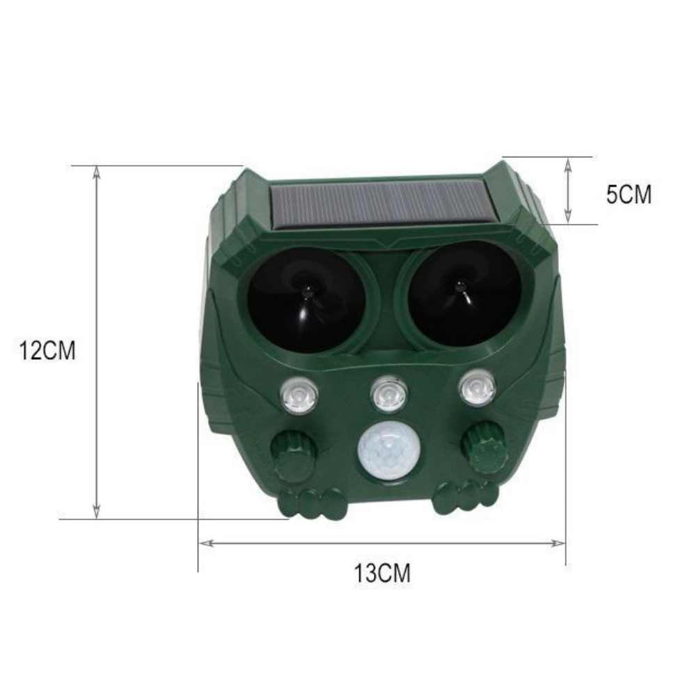VerdantWave Outdoor Ultrasonic Deterrent For Cats, Pigeons, And Foxes