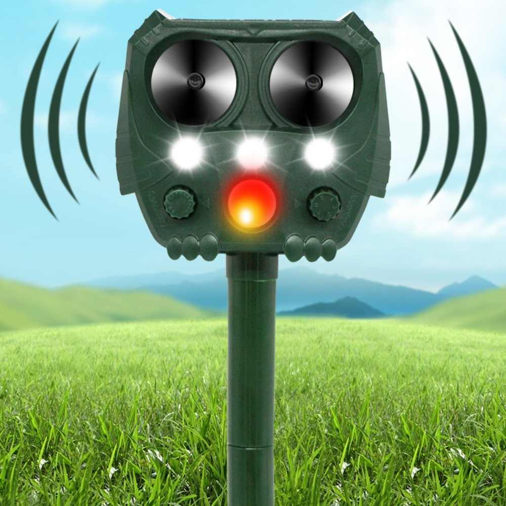 VerdantWave Outdoor Ultrasonic Deterrent For Cats, Pigeons, And Foxes