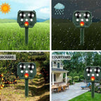 VerdantWave Outdoor Ultrasonic Deterrent For Cats, Pigeons, And Foxes