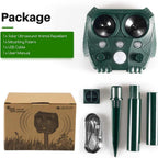 VerdantWave Outdoor Ultrasonic Deterrent For Cats, Pigeons, And Foxes