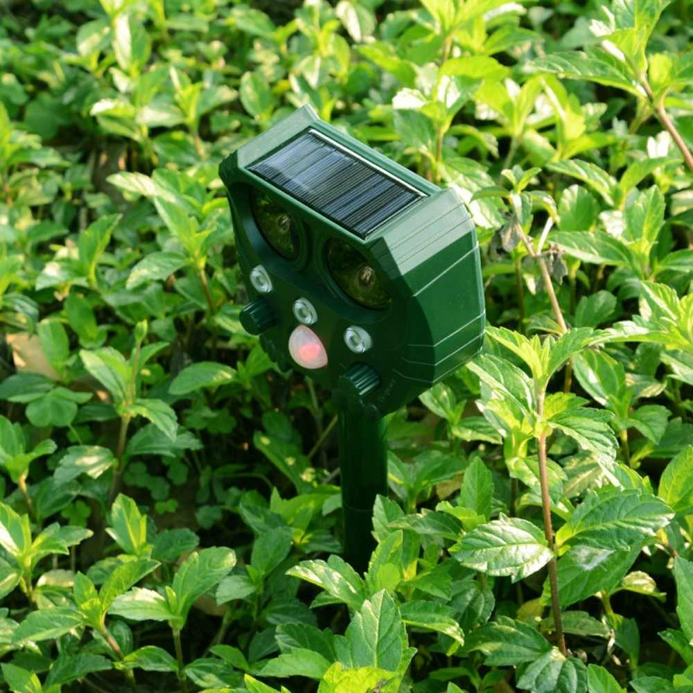 VerdantWave Outdoor Ultrasonic Deterrent For Cats, Pigeons, And Foxes