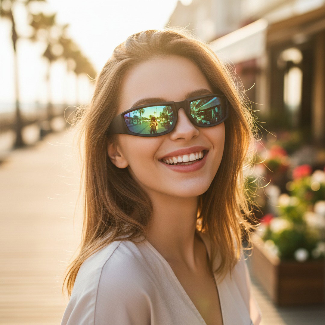 Lunettes de soleil unisexes punk en plastique, design carré luxueux avec protection UV400