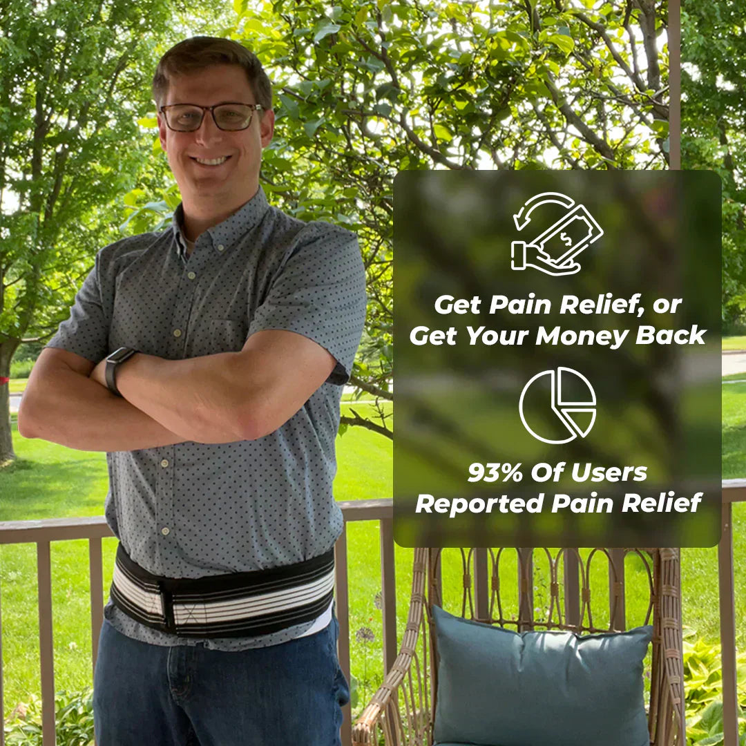 NovaFlex Lumbar Support Belt For Lower Back Relief And Hip Comfort