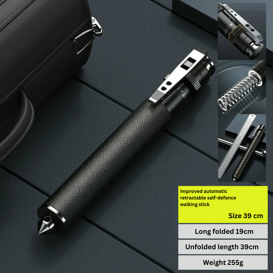Automatic Extendable Walking Stick With Non Slip Grip