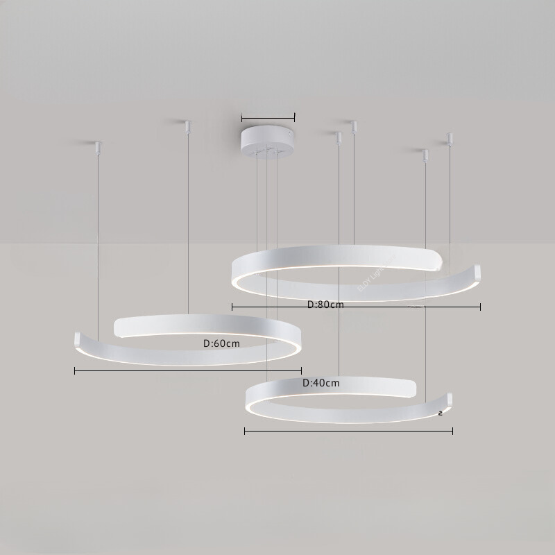 AerisGlow Modern Round LED Ceiling Chandelier For Living Room