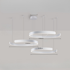 AerisGlow Modern Round LED Ceiling Chandelier For Living Room
