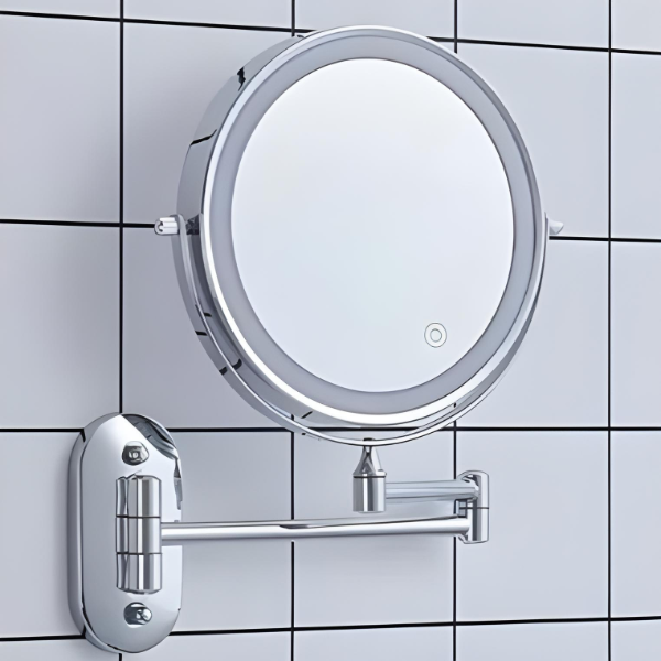 Lunicca Magnifying Mirror With Rechargeable LED Chrome Finish